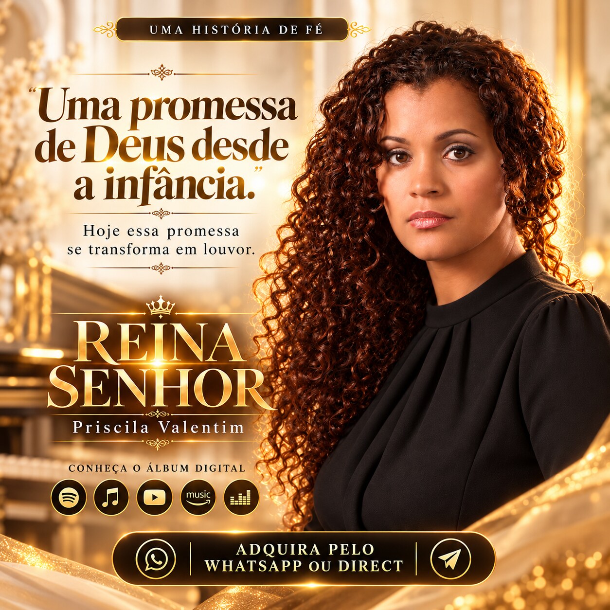 Divulgação do álbum Reina Senhor, de Priscila Valentim